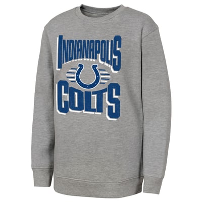 Indianapolis Colts Outerstuff Youth Jet Stream Sweatshirt - Gray