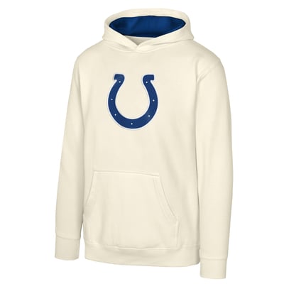 Indianapolis Colts Outerstuff Youth Prime Pullover Hoodie - Natural