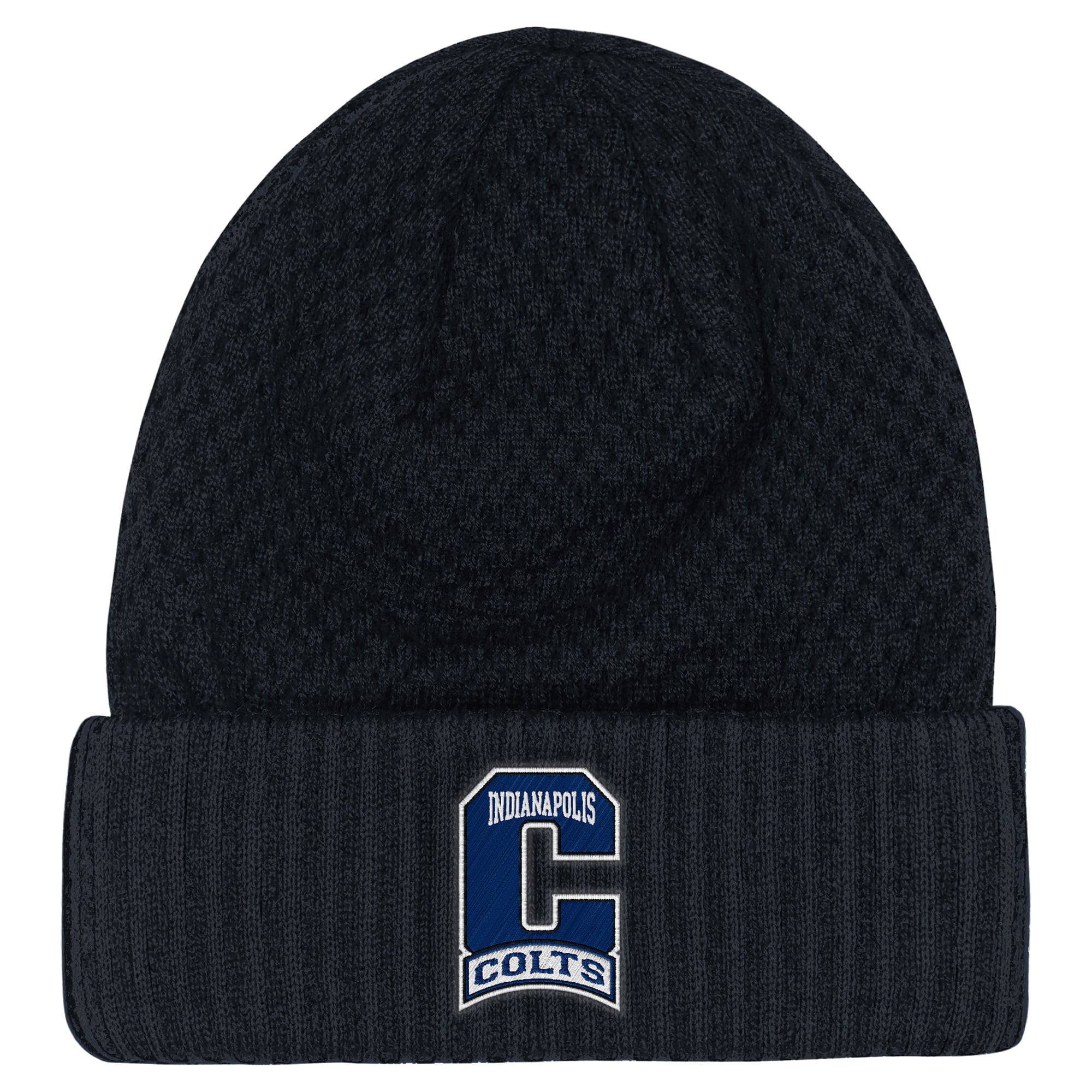 Youth Outerstuff Navy Indianapolis Colts Heat Check Cuffed Knit Hat
