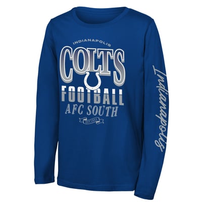 Indianapolis Colts Outerstuff Youth Real Ones Long Sleeve T-Shirt - Royal