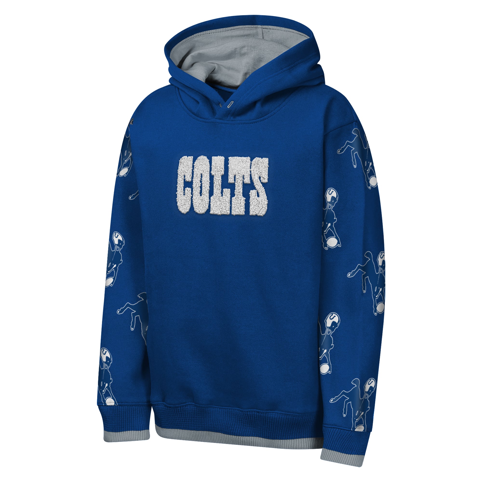 Sweat à capuche en chenille rétro Royal Indianapolis Colts Draft Day pour jeunes de la marque Outerstuff