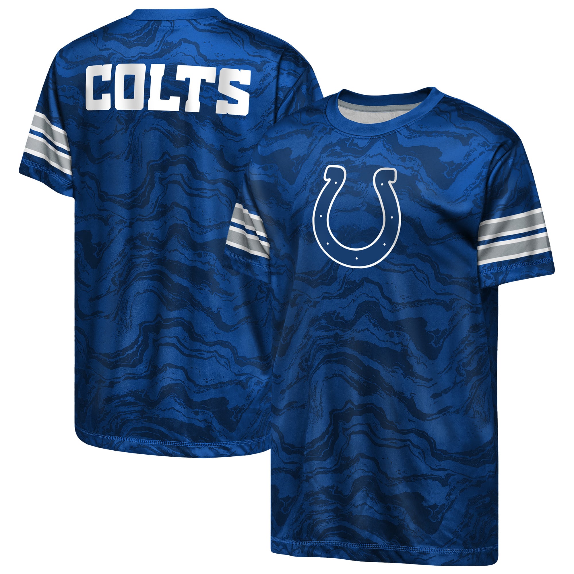 Youth Outerstuff  Royal Indianapolis Colts Slant Route Performance T-Shirt