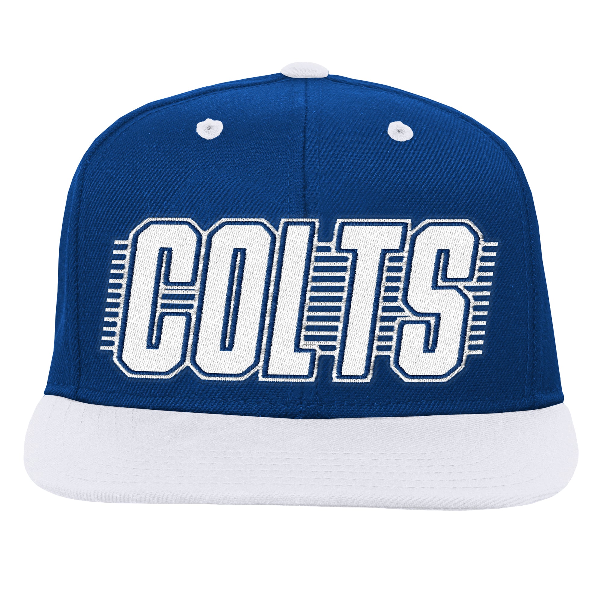 Casquette snapback Indianapolis Colts bleu royal/blanc pour jeunes Outerstuff