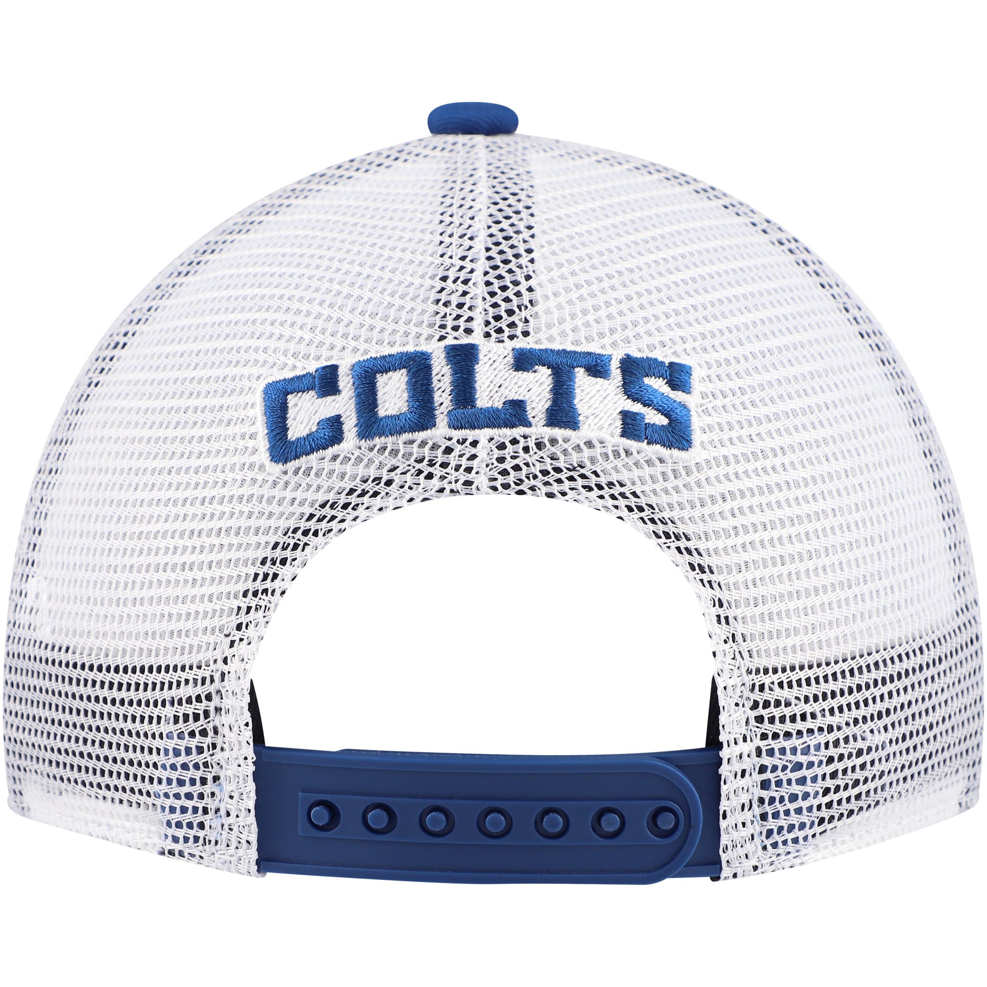 Youth Royal Indianapolis Colts Core Lockup Trucker Adjustable Hat