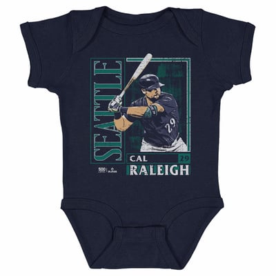 Cal Raleigh 500 Level Infant Card Bodysuit - Navy