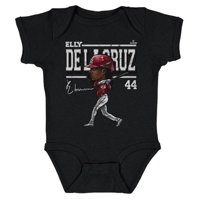 Elly De La Cruz 500 Level Infant Cartoon Bodysuit - Black