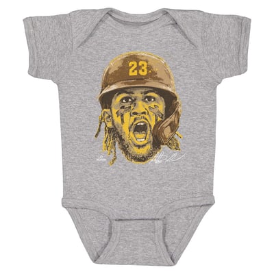 Fernando Tatis Jr. 500 Level Infant Scream Bodysuit - Heather Gray