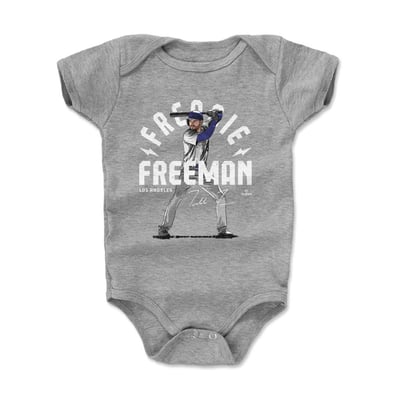 Freddie Freeman 500 Level Infant Arc Bodysuit - Heather Gray