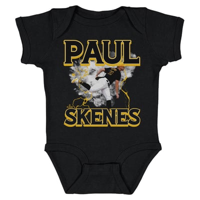 Paul Skenes 500 Level Infant Lightning Bodysuit - Black