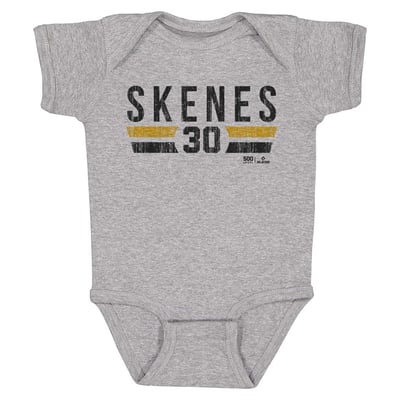 Paul Skenes 500 Level Infant Font Bodysuit - Heather Gray