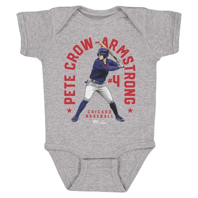 Pete Crow-Armstrong 500 Level Infant Retro Arc Bodysuit - Heather Gray