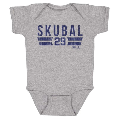 Tarik Skubal 500 Level Infant Font Bodysuit - Heather Gray