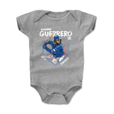 Vladimir Guerrero Jr. 500 Level Infant Base Bodysuit - Heather Gray