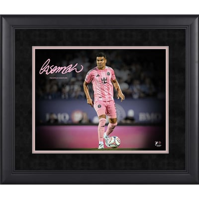 Carlos Casemiro Inter Miami CF Facsimile Signature Fanatics Authentic Framed 11" x 14" Spotlight Photograph