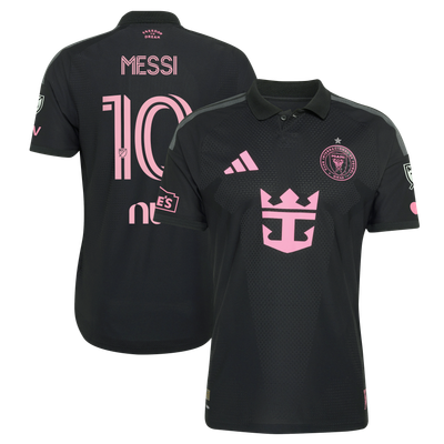 Lionel Messi Inter Miami CF adidas 2026 Presagio On-Field Authentic Patch Jersey - Black