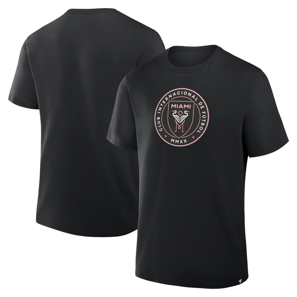 T-shirt noir avec le logo Inter Miami CF Fanatics