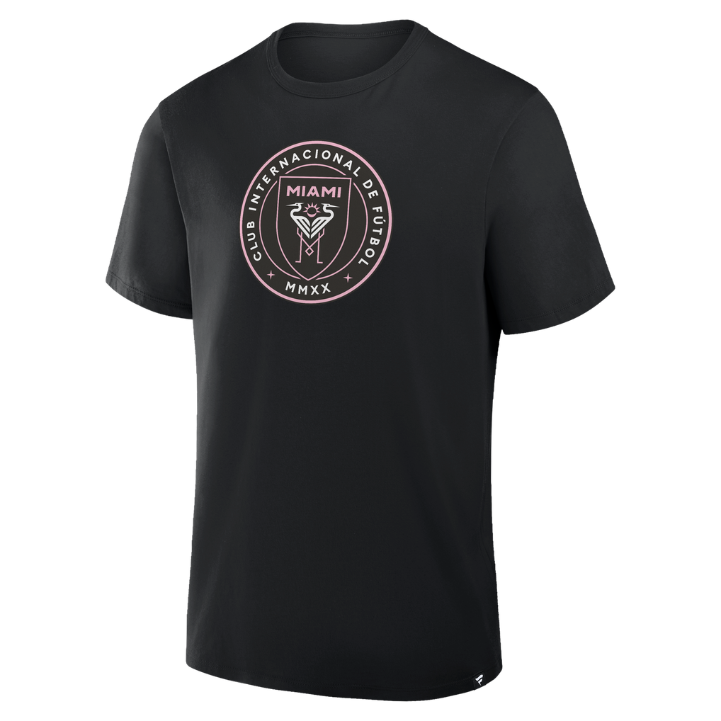 T-shirt noir avec le logo Inter Miami CF Fanatics