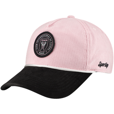 Inter Miami CF Sportiqe Unisex Arlo Corduroy Adjustable Hat - Pink/Black
