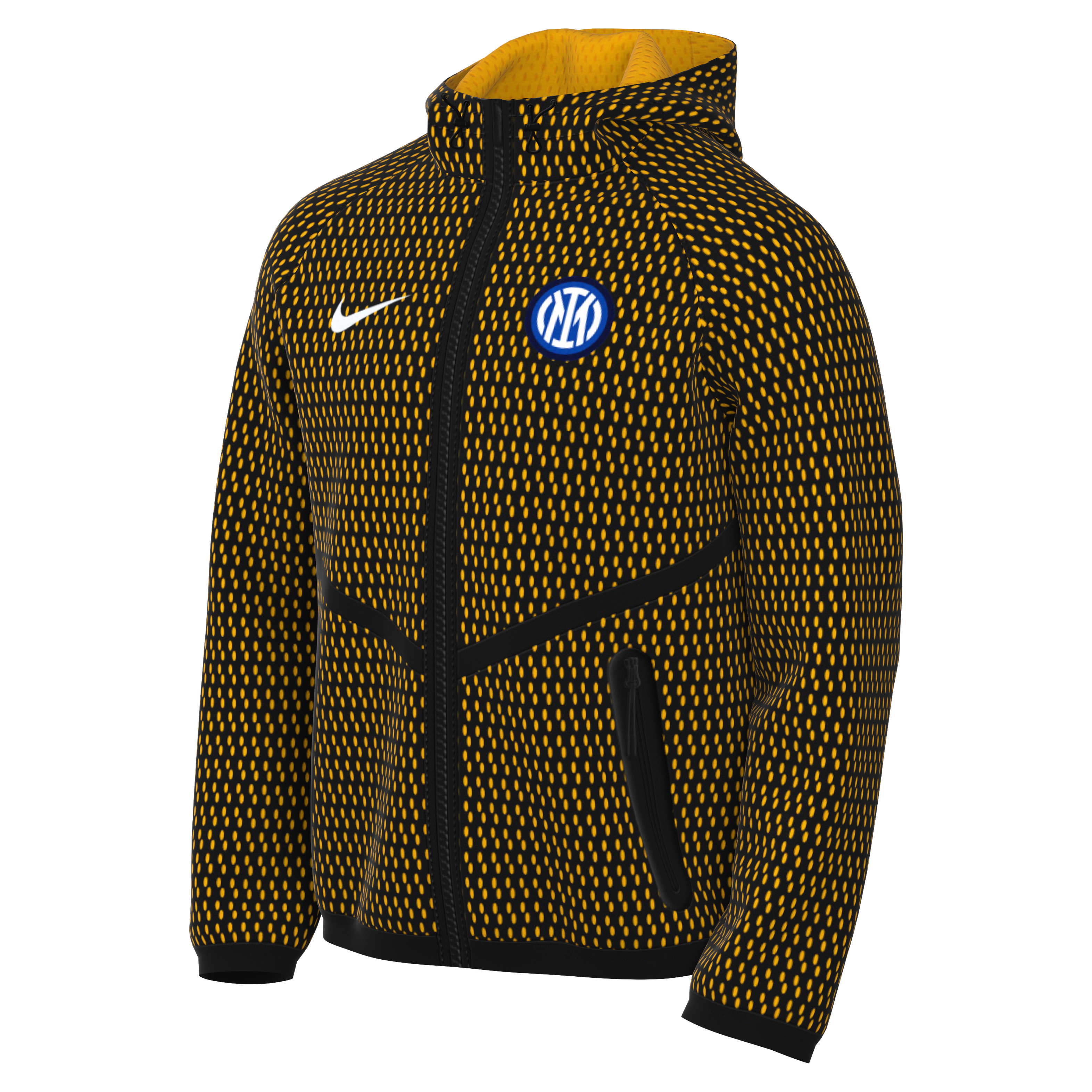 Men's Nike Black Inter Milan 2026/27 Anthem Dri-FIT Full-Zip Hooded Jacket