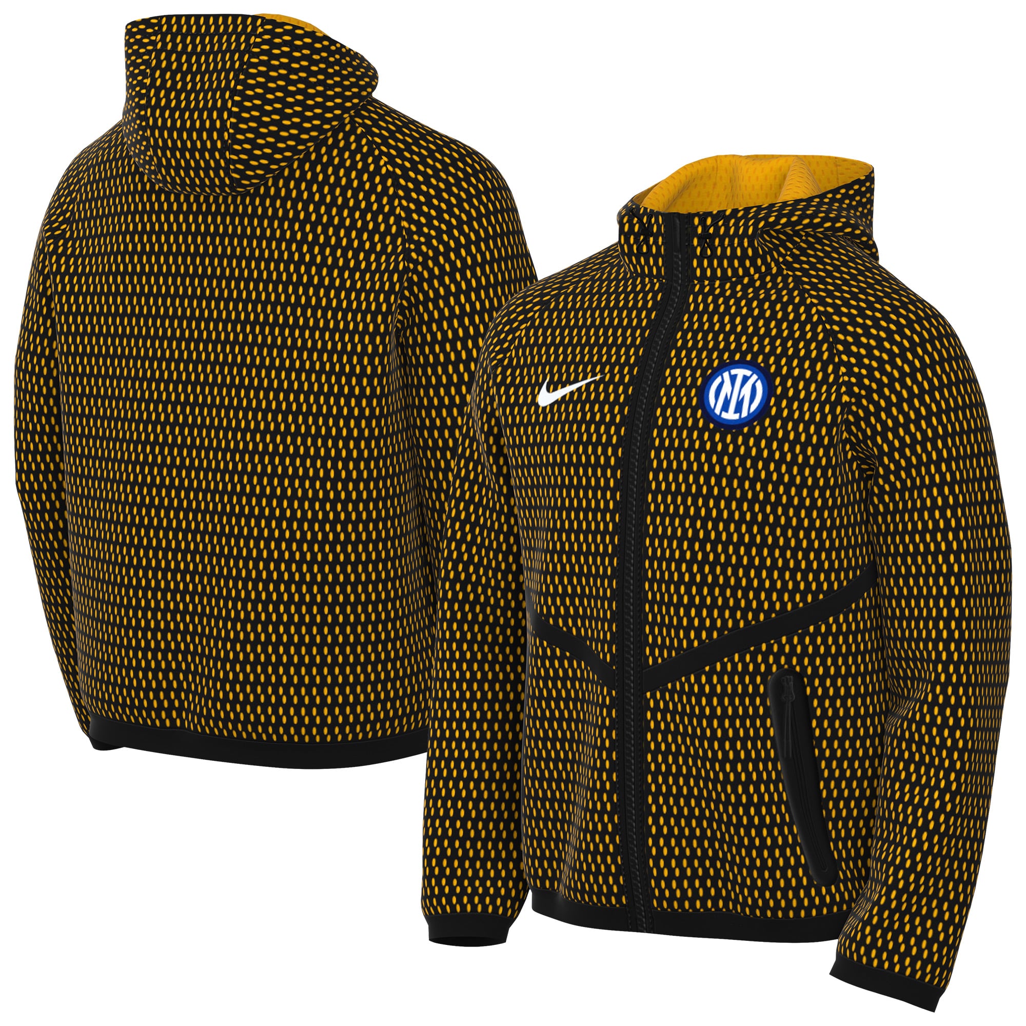 Men's Nike Black Inter Milan 2026/27 Anthem Dri-FIT Full-Zip Hooded Jacket