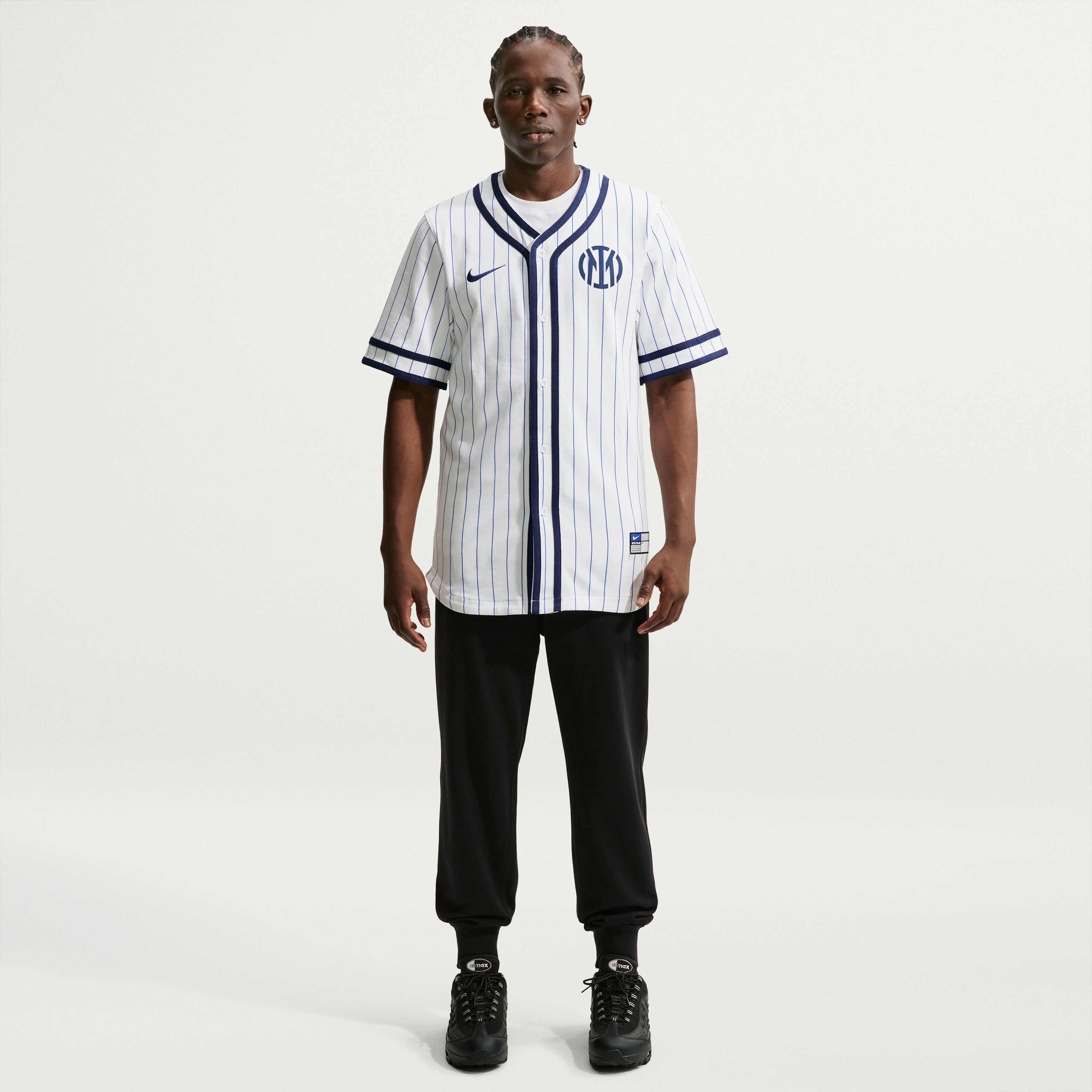 Maillot de baseball blanc Nike Inter Milan pour homme