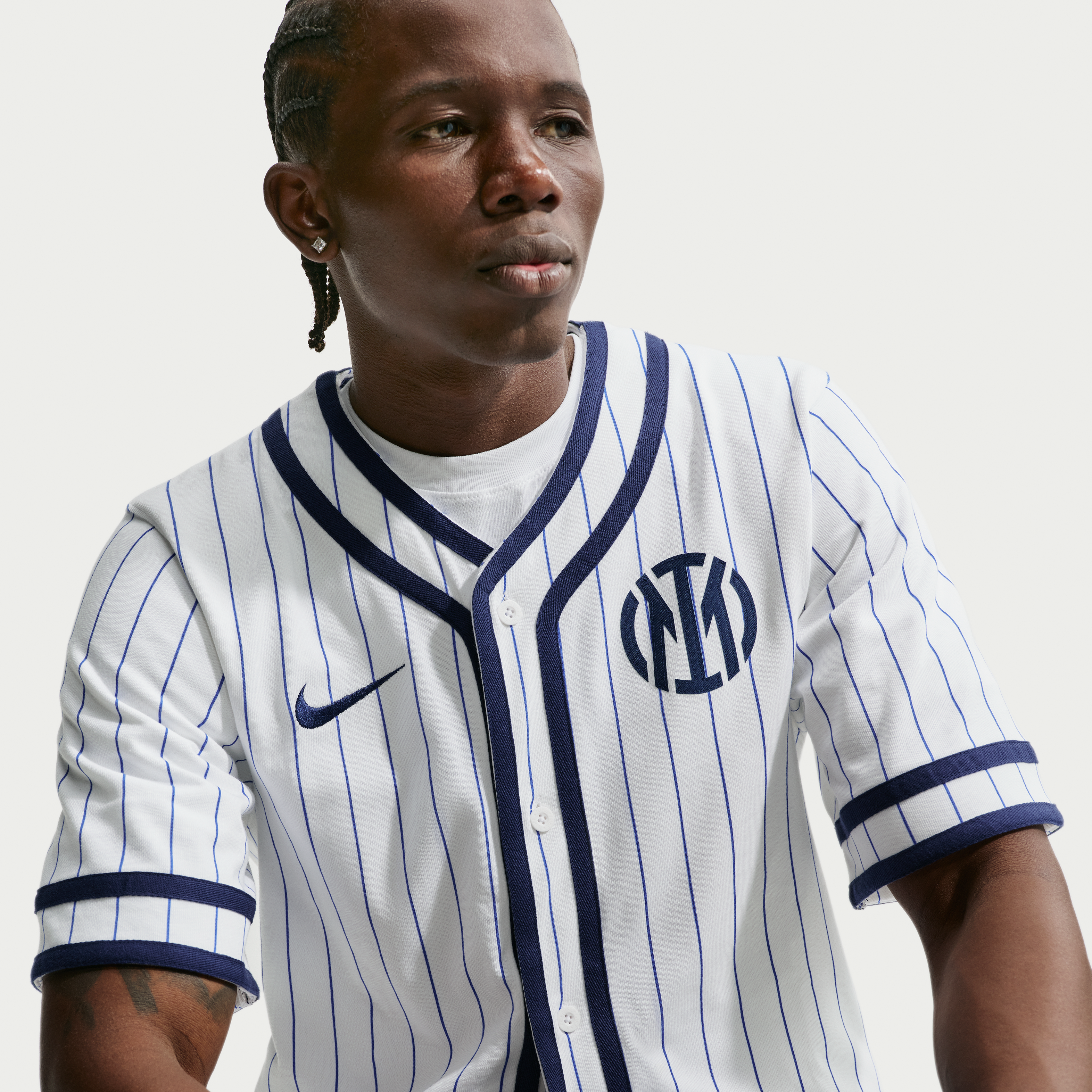 Maillot de baseball blanc Nike Inter Milan pour homme