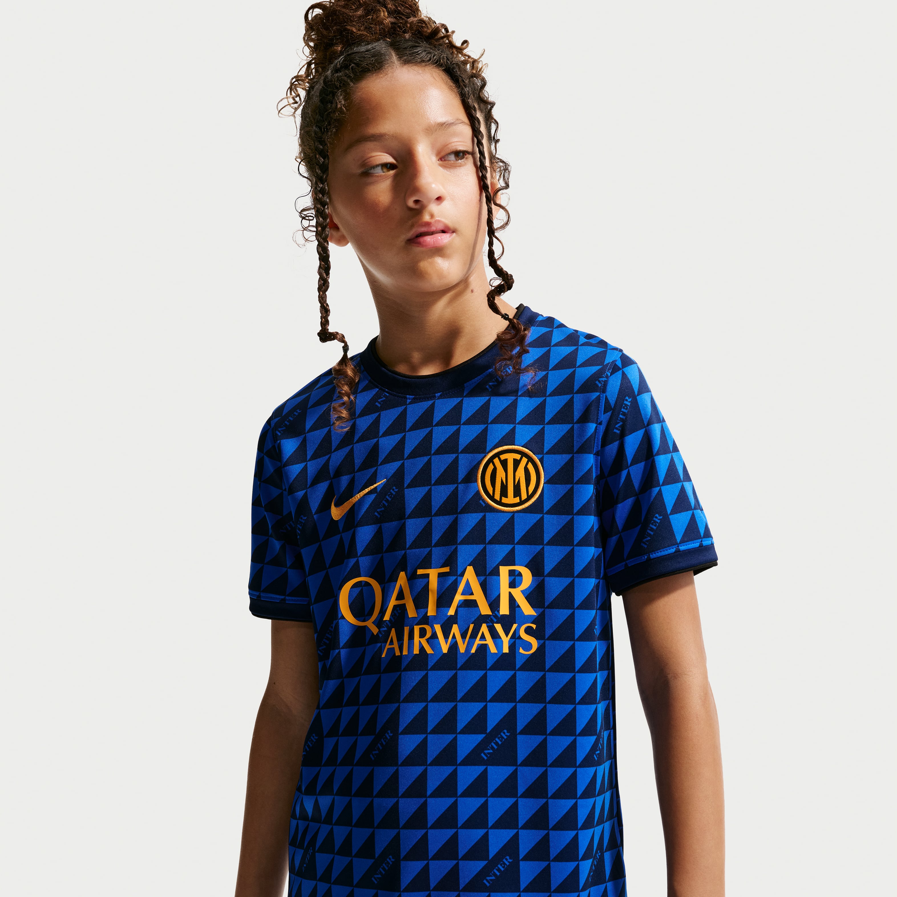 Youth Nike  Blue Inter Milan 2026/27 Away Pre-Match Top