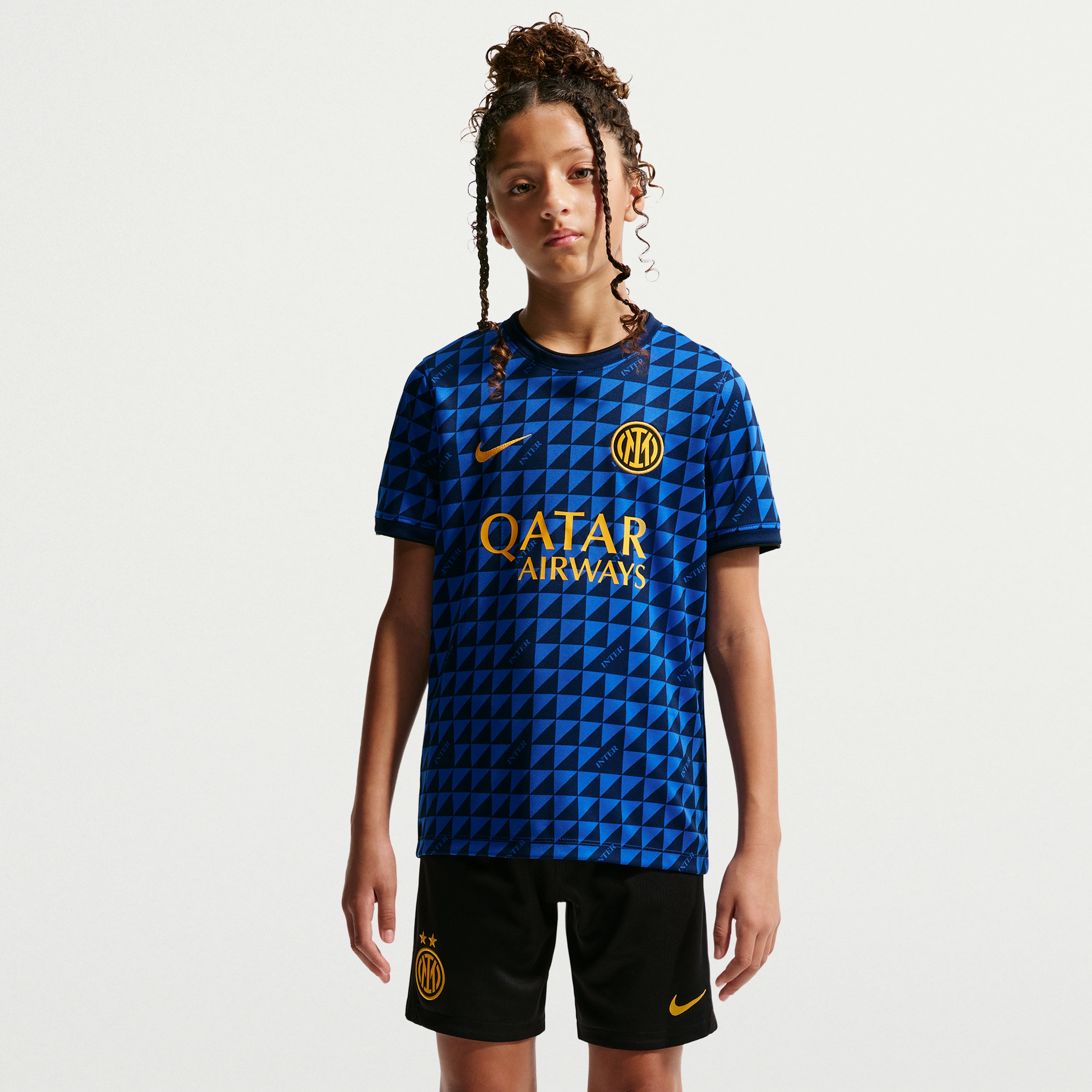 Youth Nike Blue Inter Milan 2026/27 Away Pre-Match Top