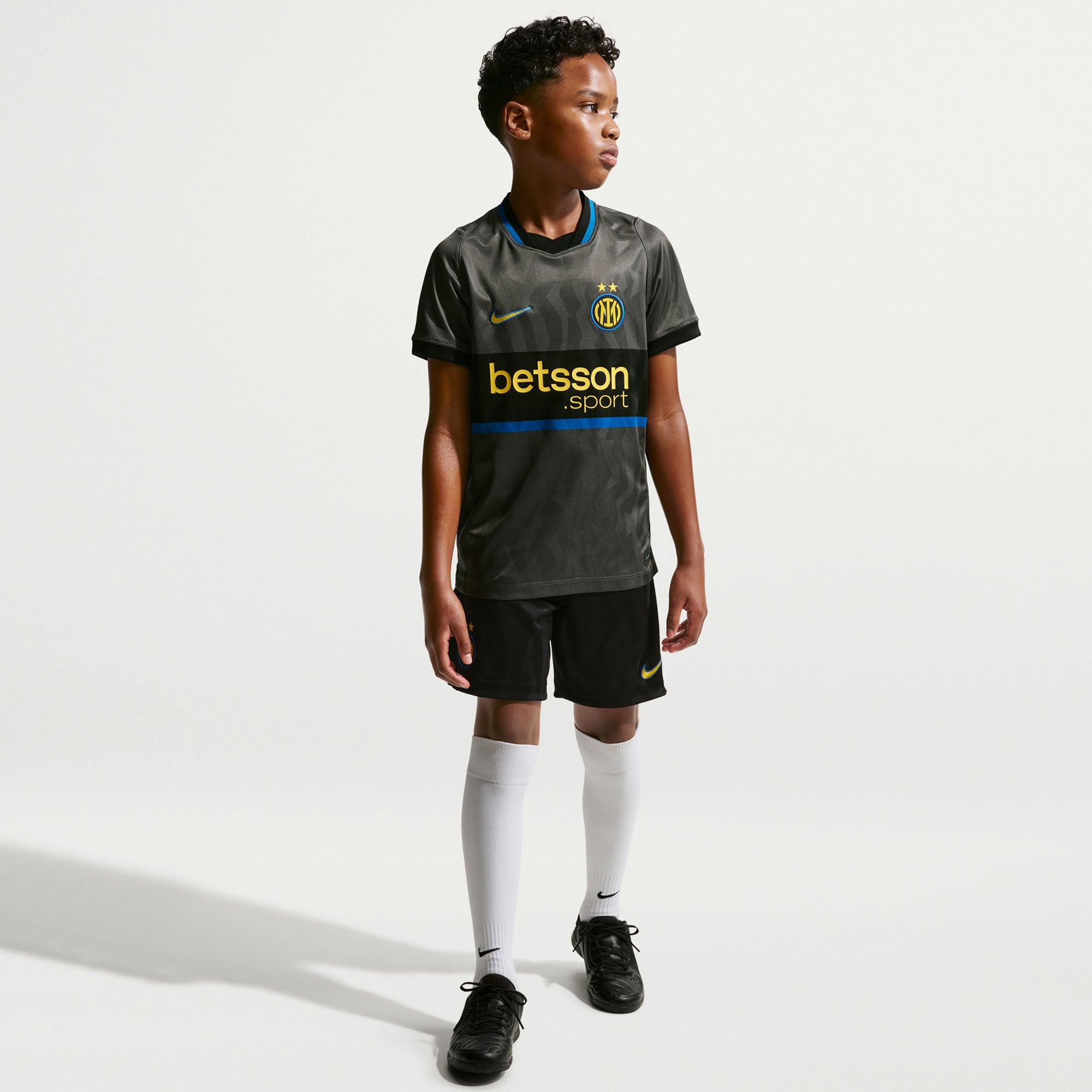 Maillot réplique Nike gris Inter Milan 2026/27 Third Stadium pour jeunes