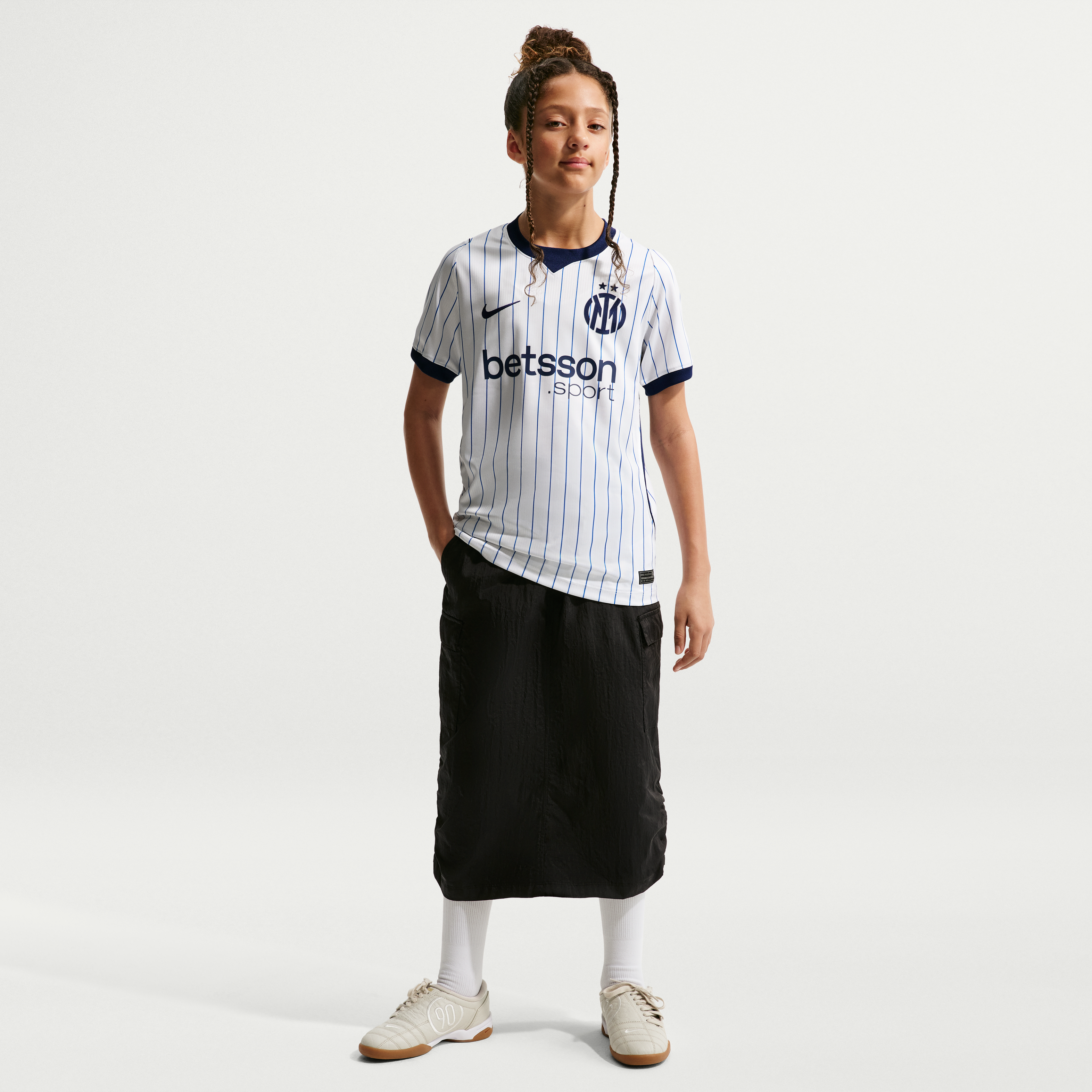 Maillot réplique Nike blanc Inter Milan extérieur 2026/27 pour jeunes
