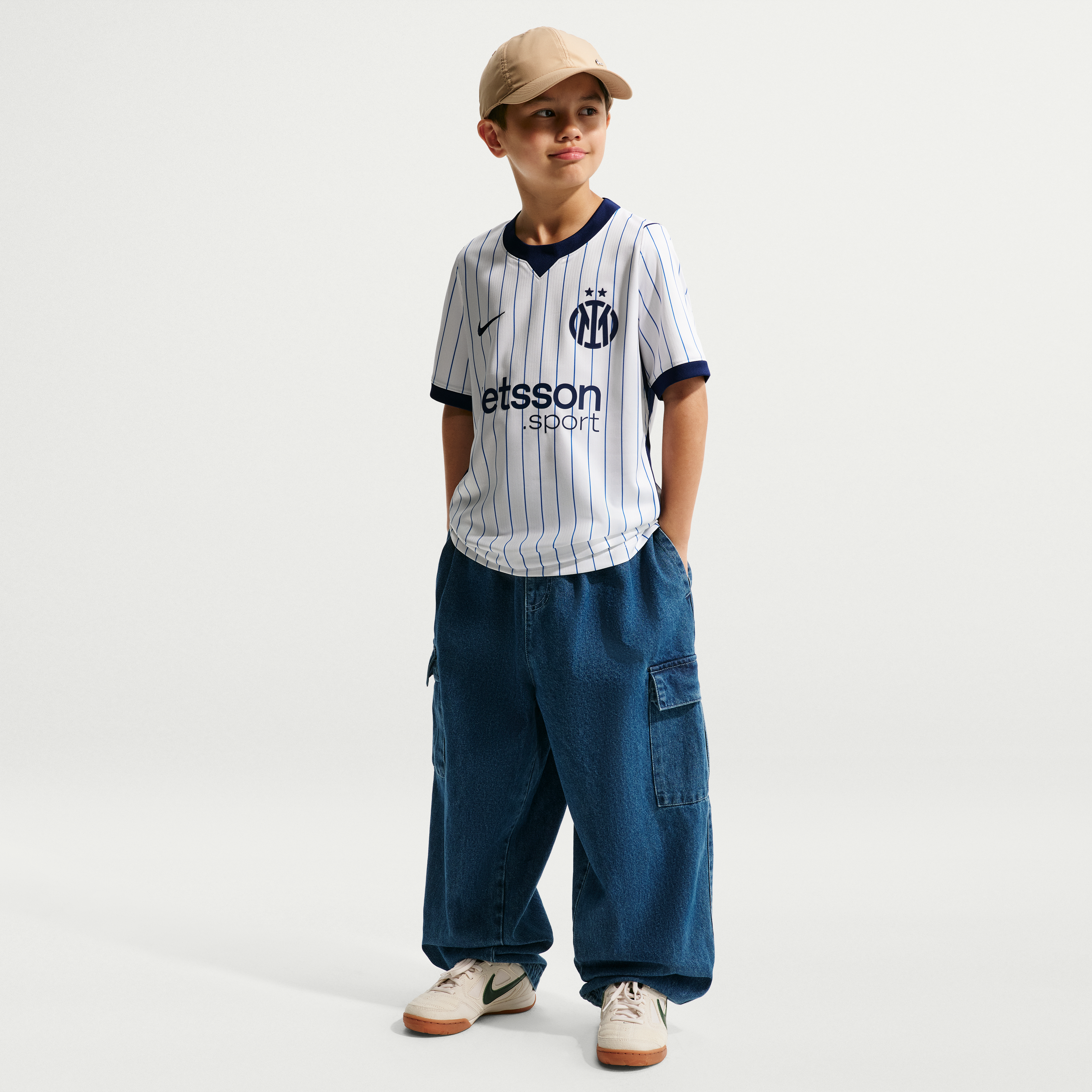 Maillot réplique Nike blanc Inter Milan extérieur 2026/27 pour jeunes