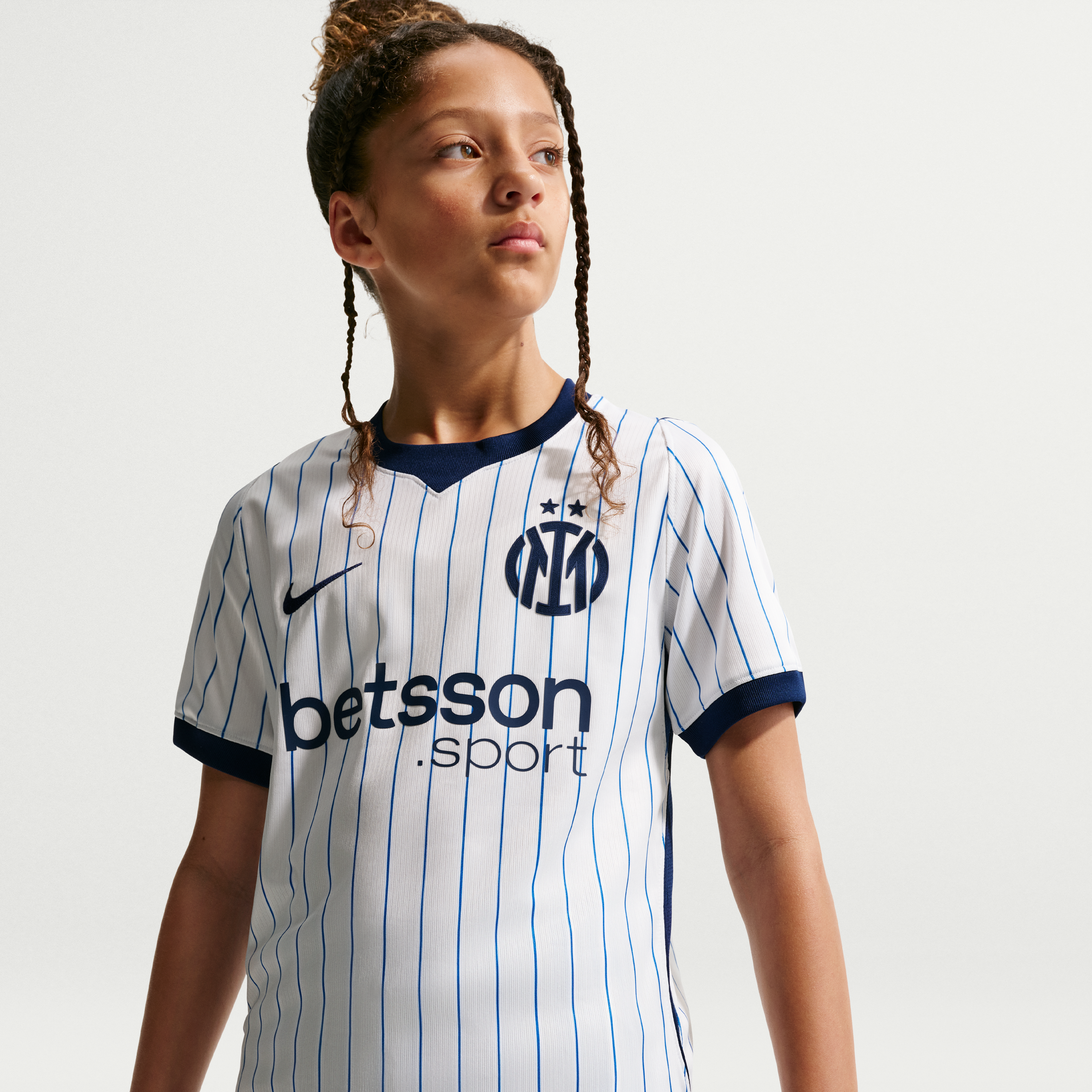 Maillot réplique Nike blanc Inter Milan extérieur 2026/27 pour jeunes