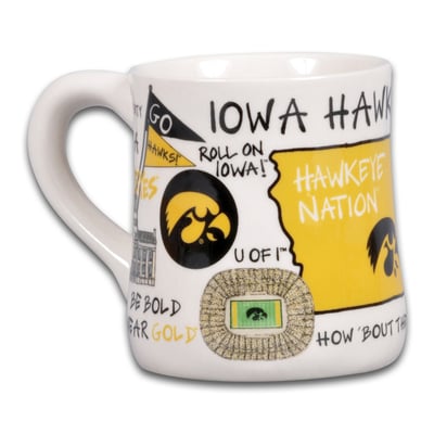  Iowa Hawkeyes Icon 20oz. Ceramic Icon Mug