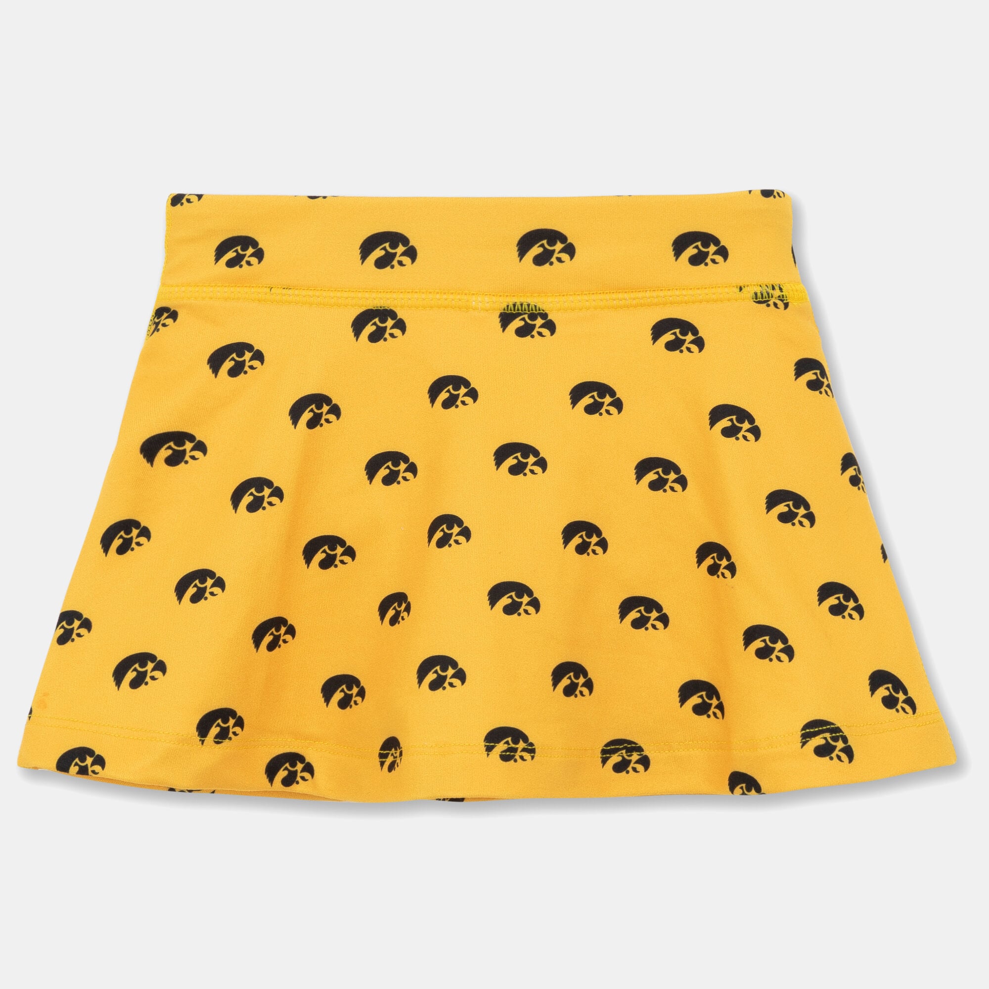 Girls Toddler ZooZatz Gold Iowa Hawkeyes All-Over Print Tennis Skort