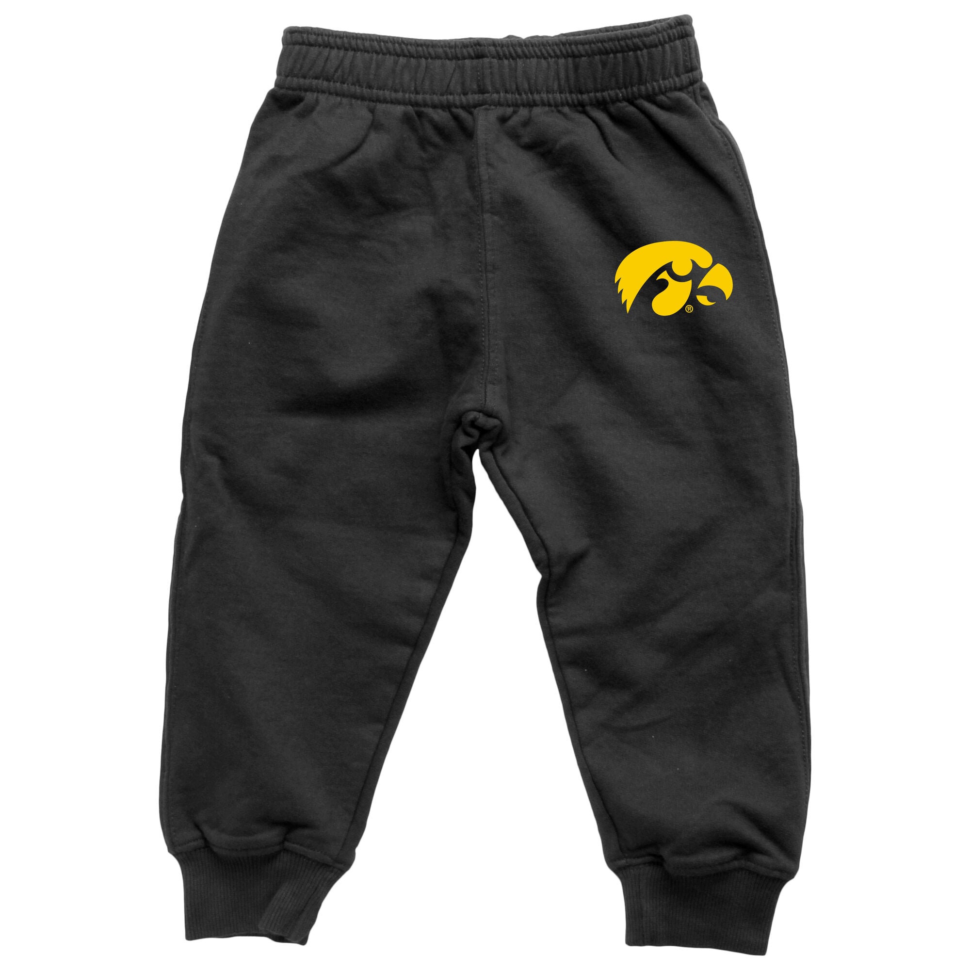Infant Wes & Willy  Black Iowa Hawkeyes Raglan Hoodie and Sweatpants Set