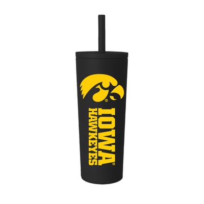 Gobelet isotherme à paille anti-déversement Iowa Hawkeyes de 710 ml