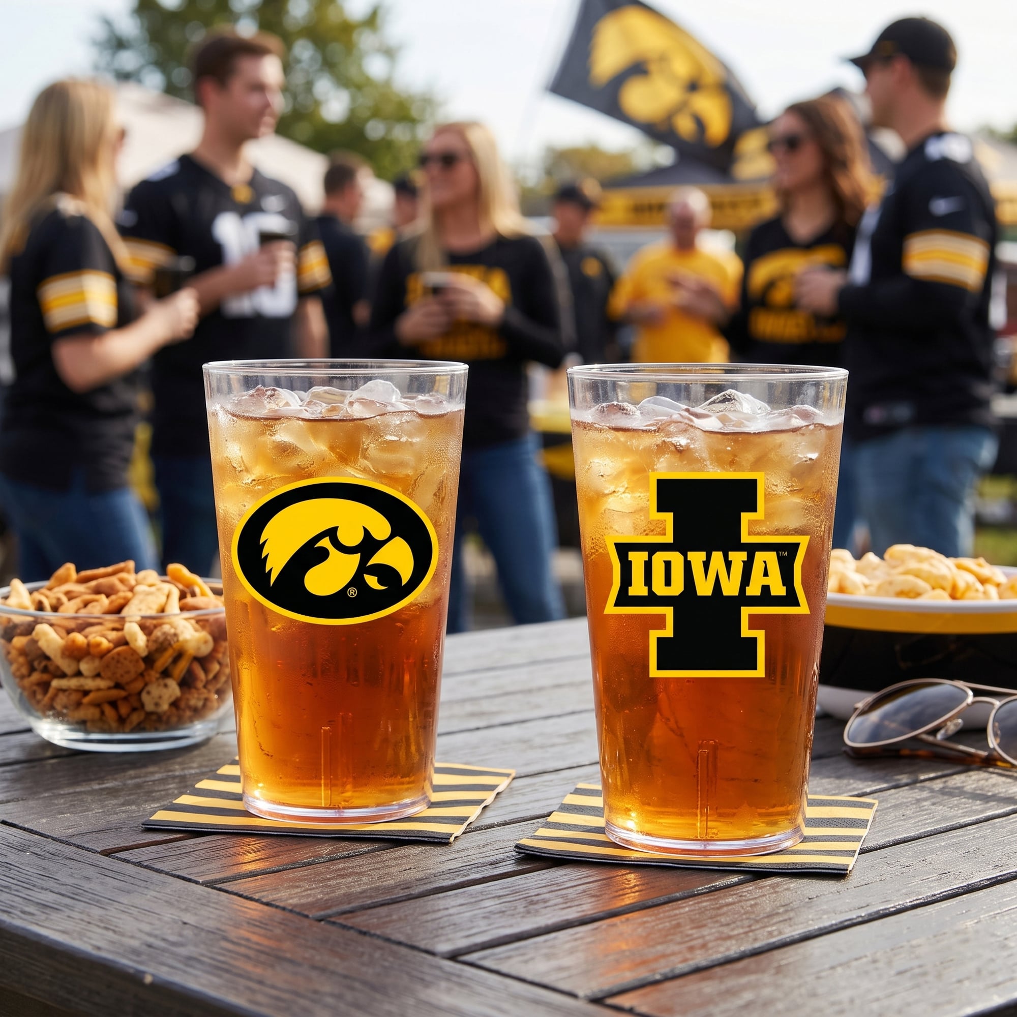 Ensemble de deux gobelets isothermes Iowa Hawkeyes de 710 ml (24 oz) en Tritan