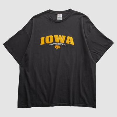 Iowa Hawkeyes Delta 2000s T-shirt - Black - XL by Fanatics Real Vintage