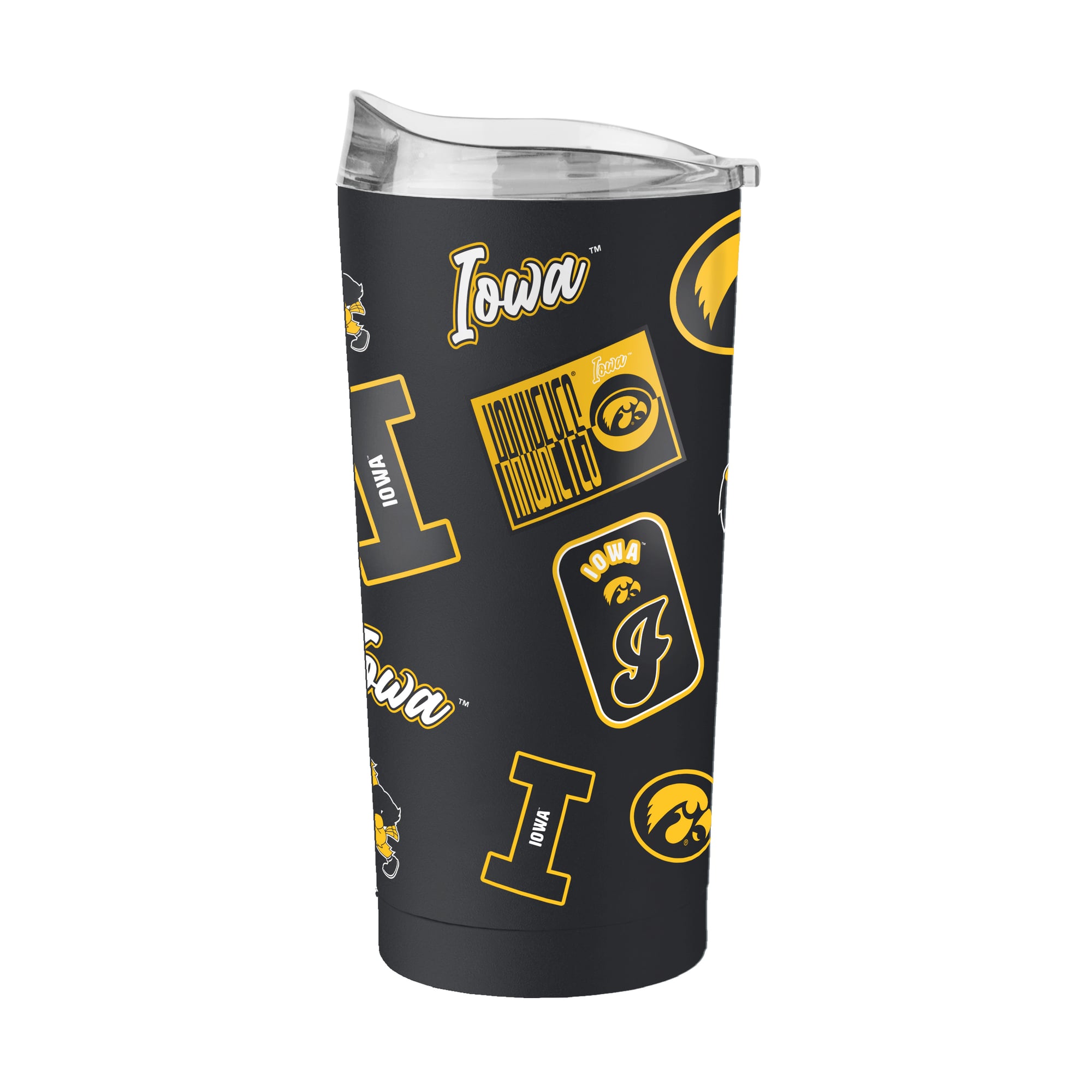 Gobelet isotherme Logo Brands Iowa Hawkeyes 20 oz Dreamweave à revêtement en poudre