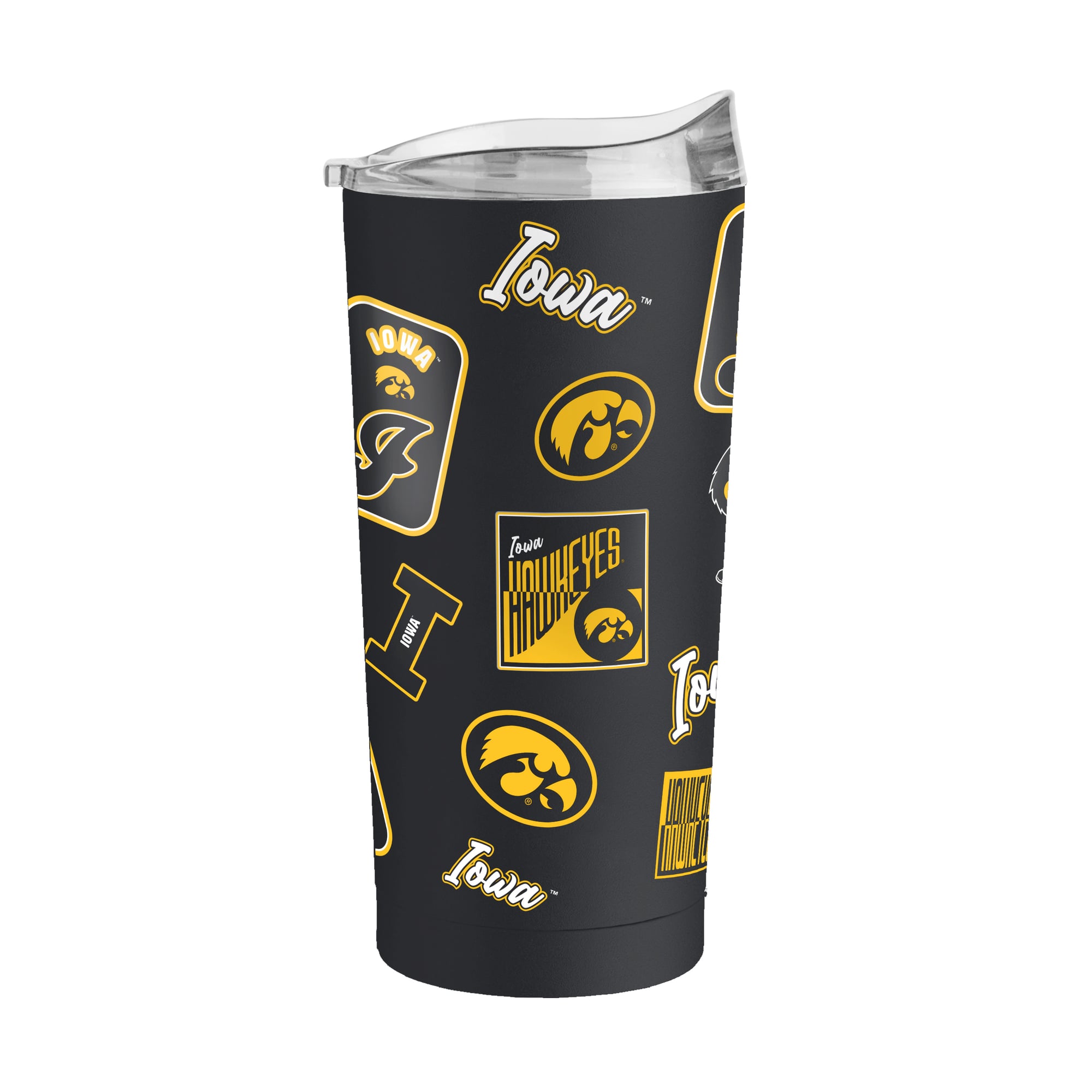 Gobelet isotherme Logo Brands Iowa Hawkeyes 20 oz Dreamweave à revêtement en poudre