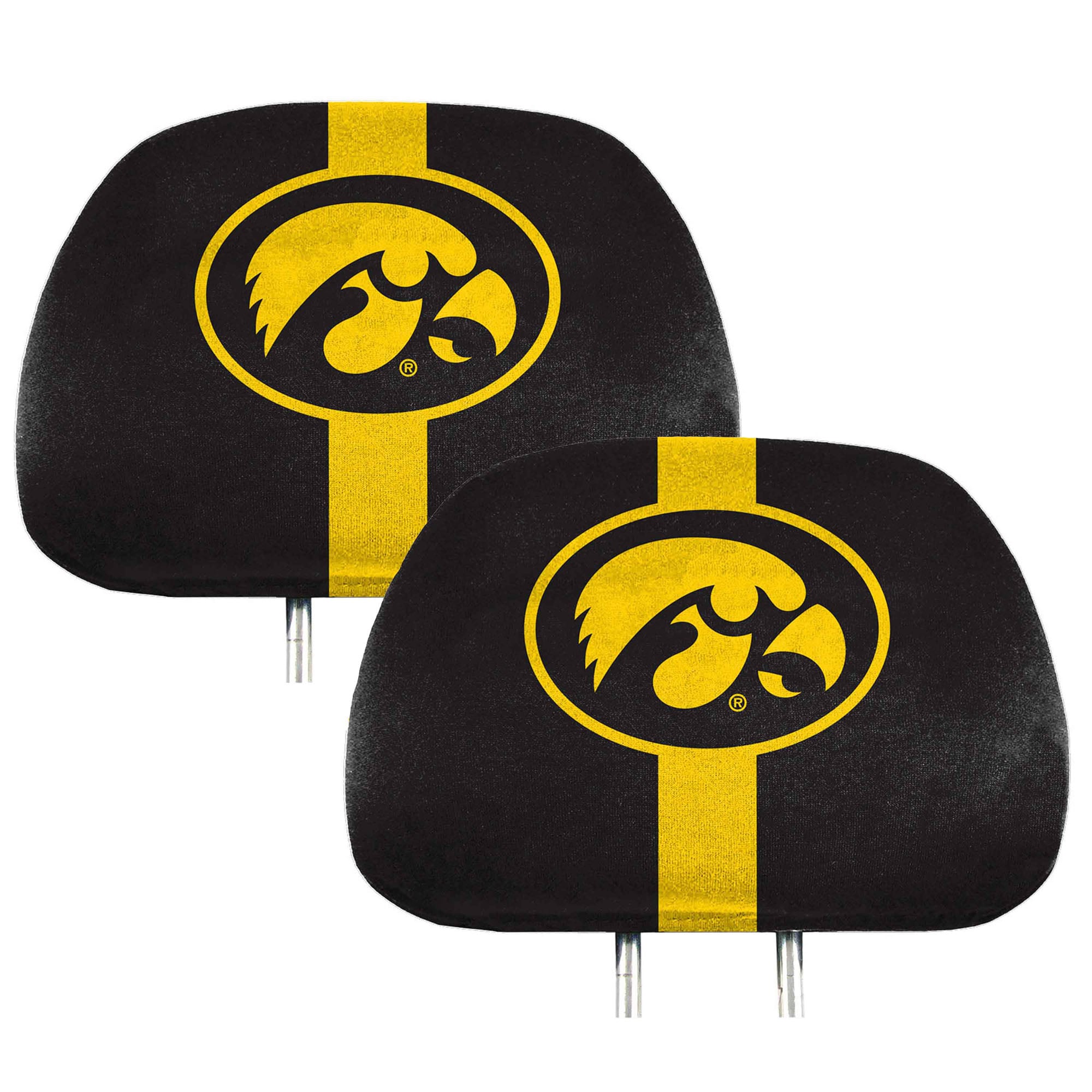 Housses d'appuie-tête imprimées Logo Brands Iowa Hawkeyes (lot de deux)