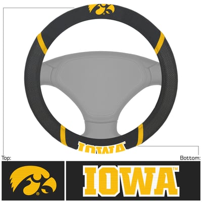 Iowa Hawkeyes Logo Brands Steering Wheel Cover