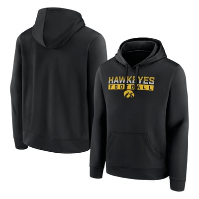 Iowa Hawkeyes  Pullover Hoodie - Black