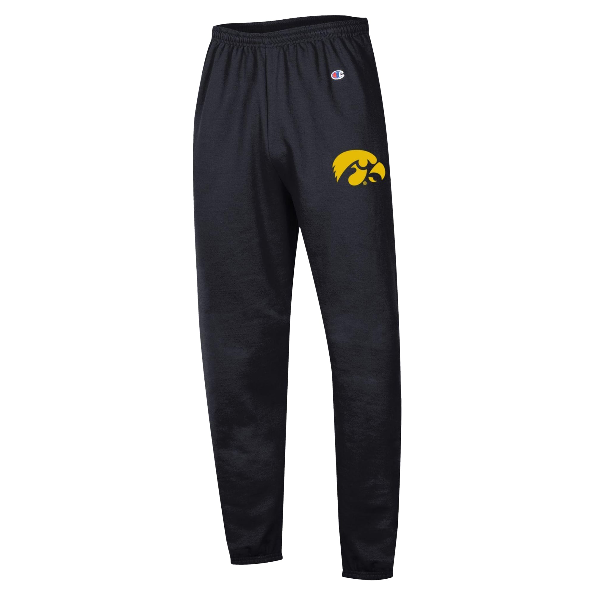 Pantalon de survêtement en molleton Powerblend noir Champion Iowa Hawkeyes pour homme