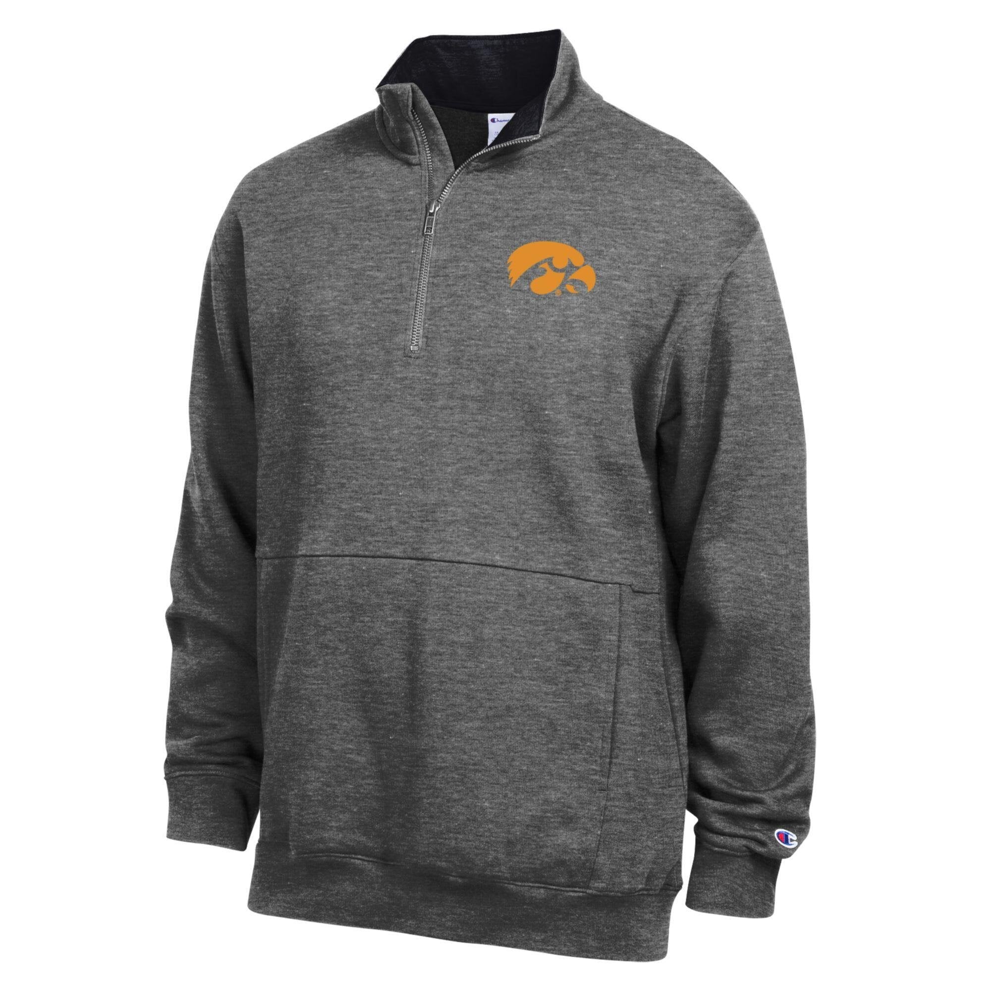 Pull-over en polaire Champion Gold Iowa Hawkeyes pour homme, à col zippé.