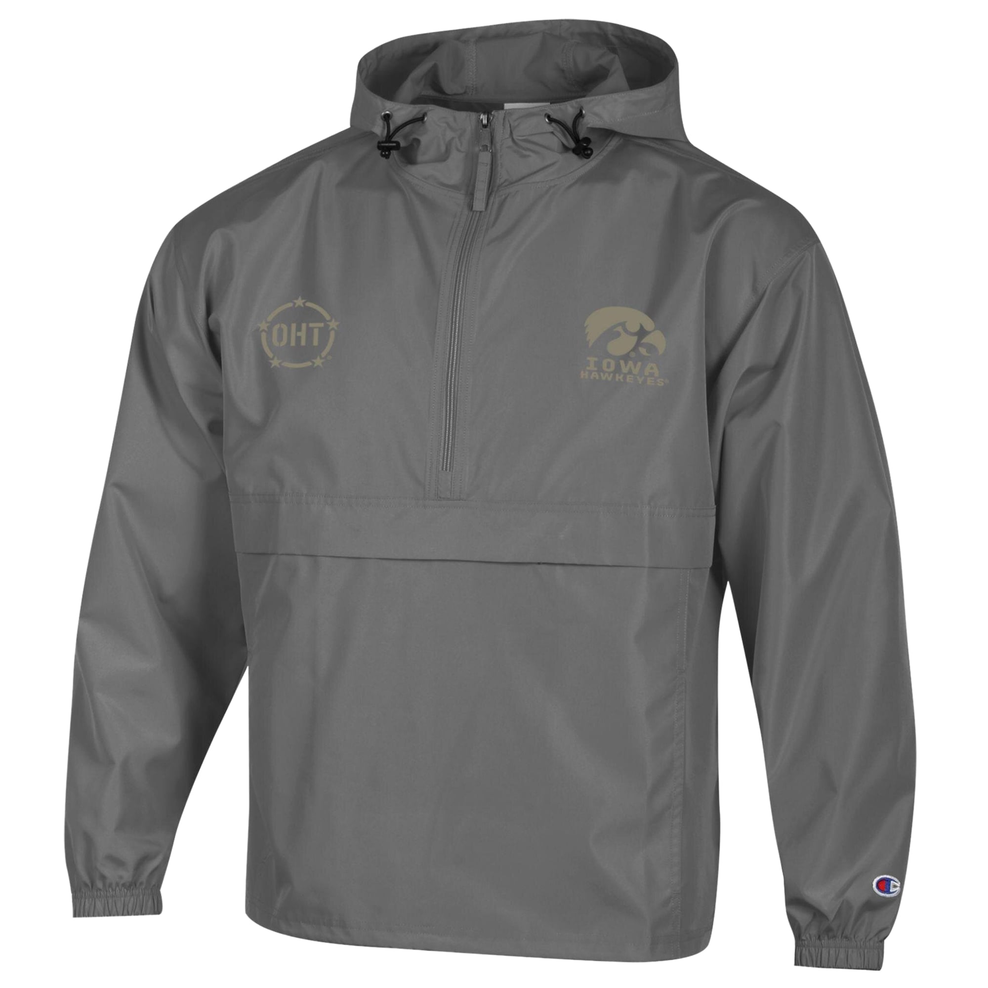 Veste pliable Champion Graphite Iowa Hawkeyes OHT Flag pour homme