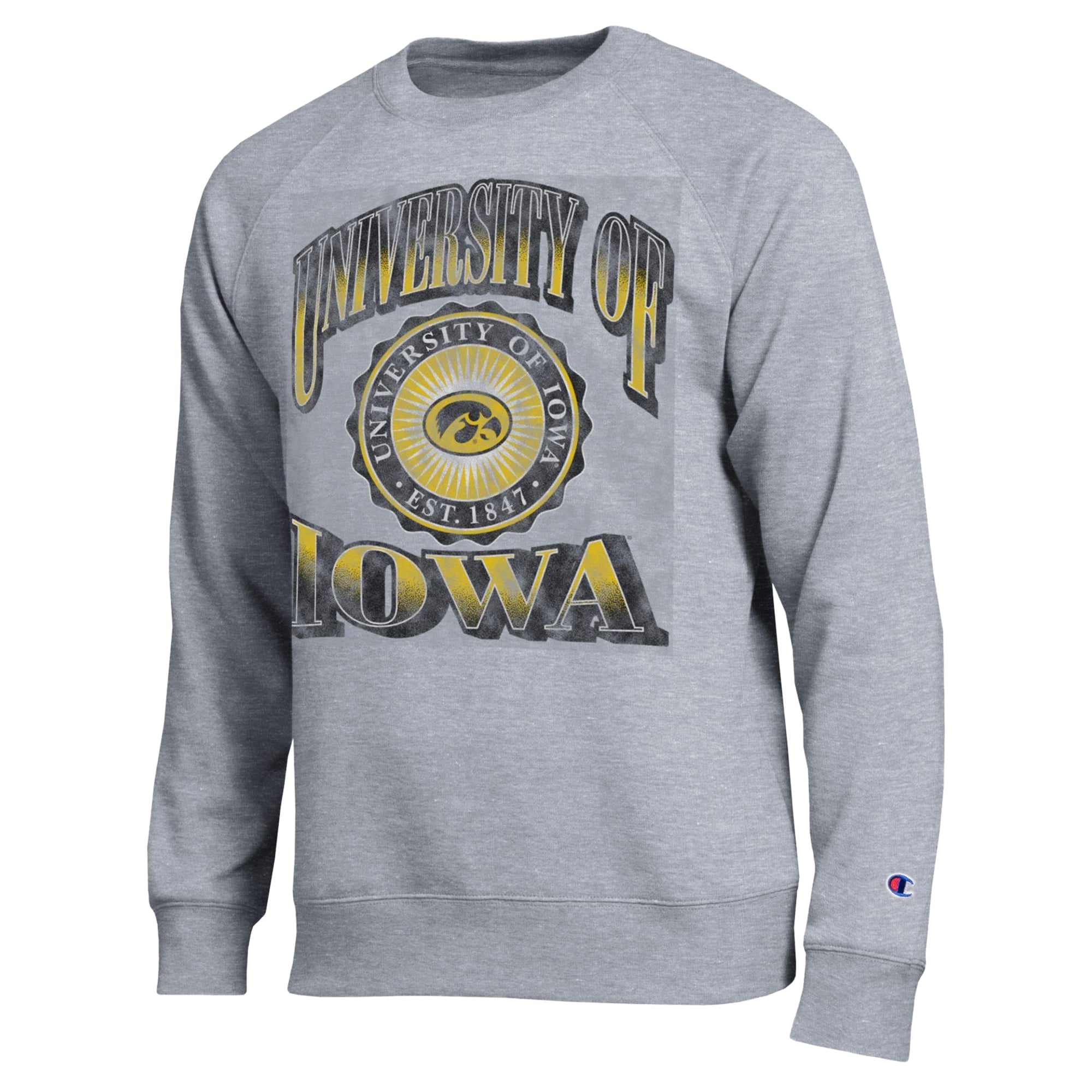Men's Champion Heather Gray Iowa Hawkeyes All-Star Sweatshirt