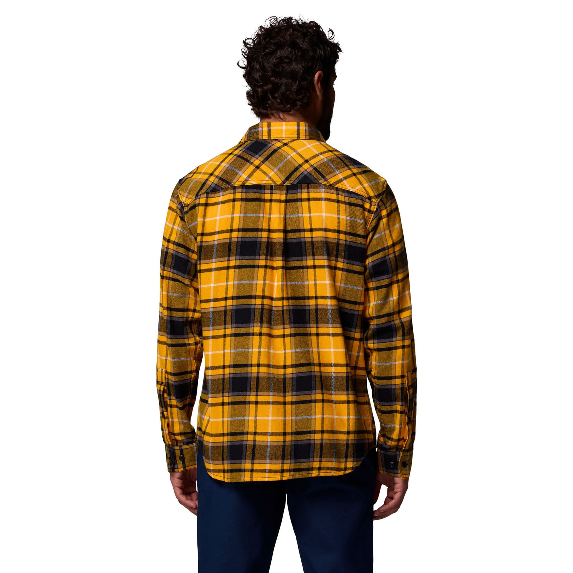 Chemise boutonnée à manches longues en flanelle Omni-Wick pour homme Columbia Gold Iowa Hawkeyes