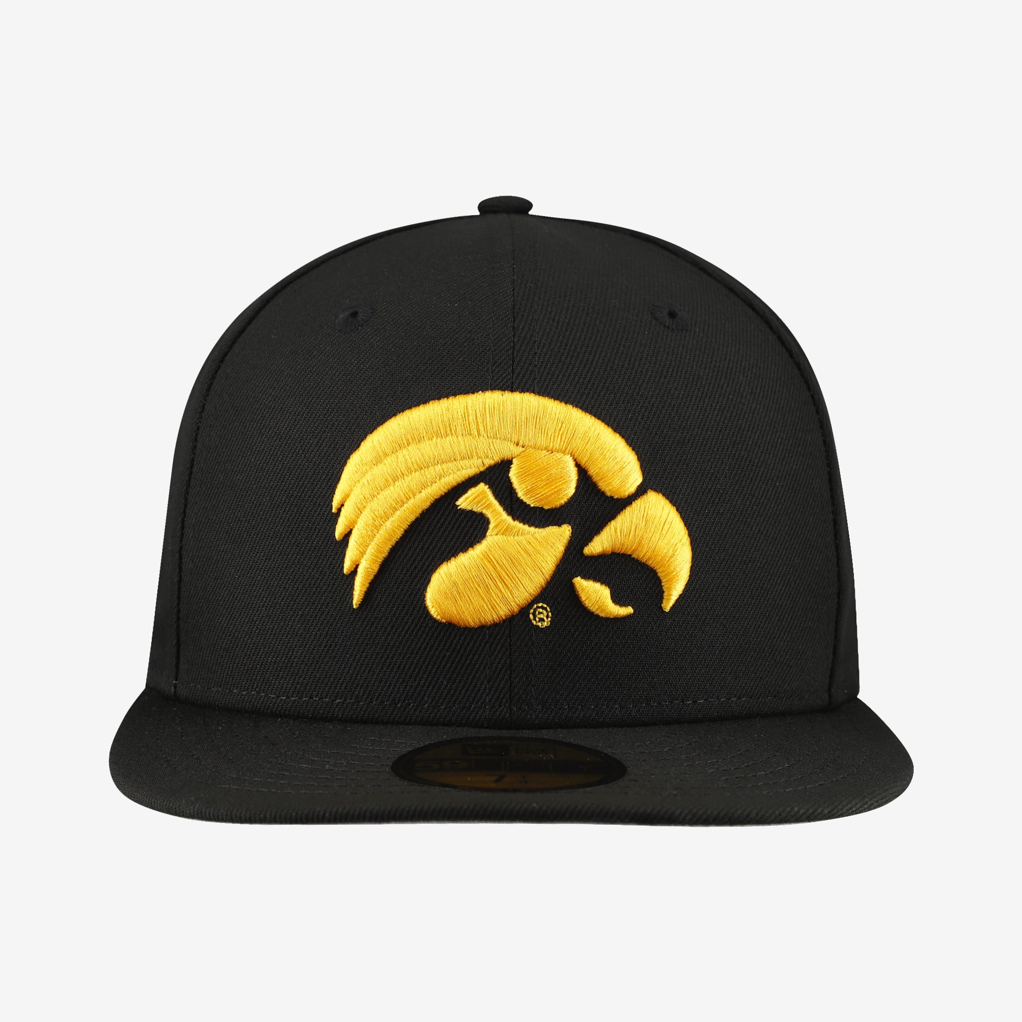 Men's New Era Black Iowa Hawkeyes Core 59FIFTY Fitted Hat