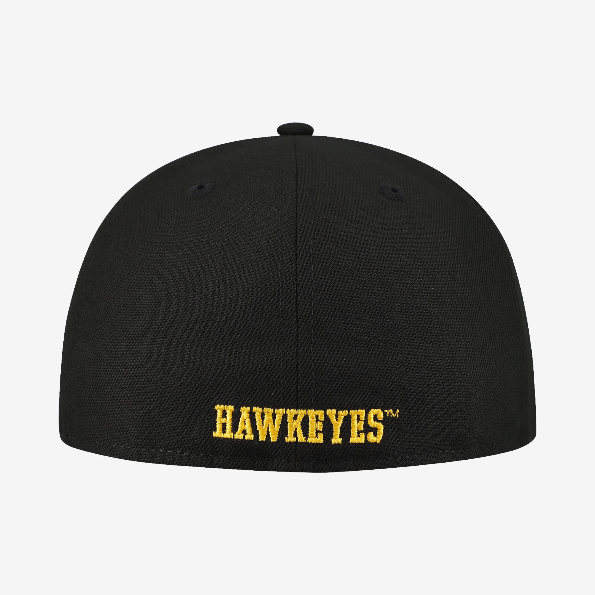 Men's New Era Black Iowa Hawkeyes Core 59FIFTY Fitted Hat